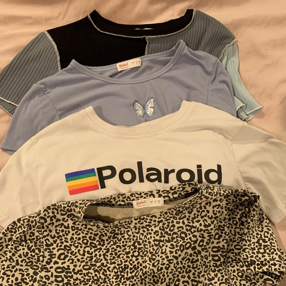 4 Shein never used shirts